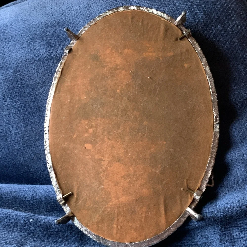 Vintage Sam Fink Silver Tone Mirrored Vanity Tray